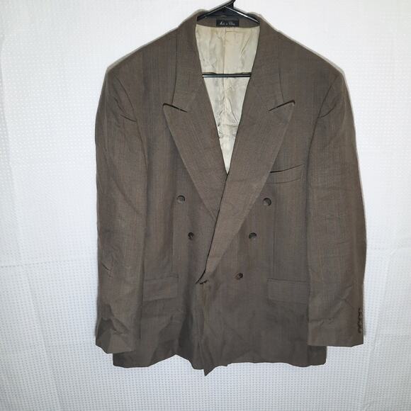 J. Riggings 44R Blazer Tan Wool Blend Men’s Sport Coat Classic Fit Casual - Picture 1 of 8